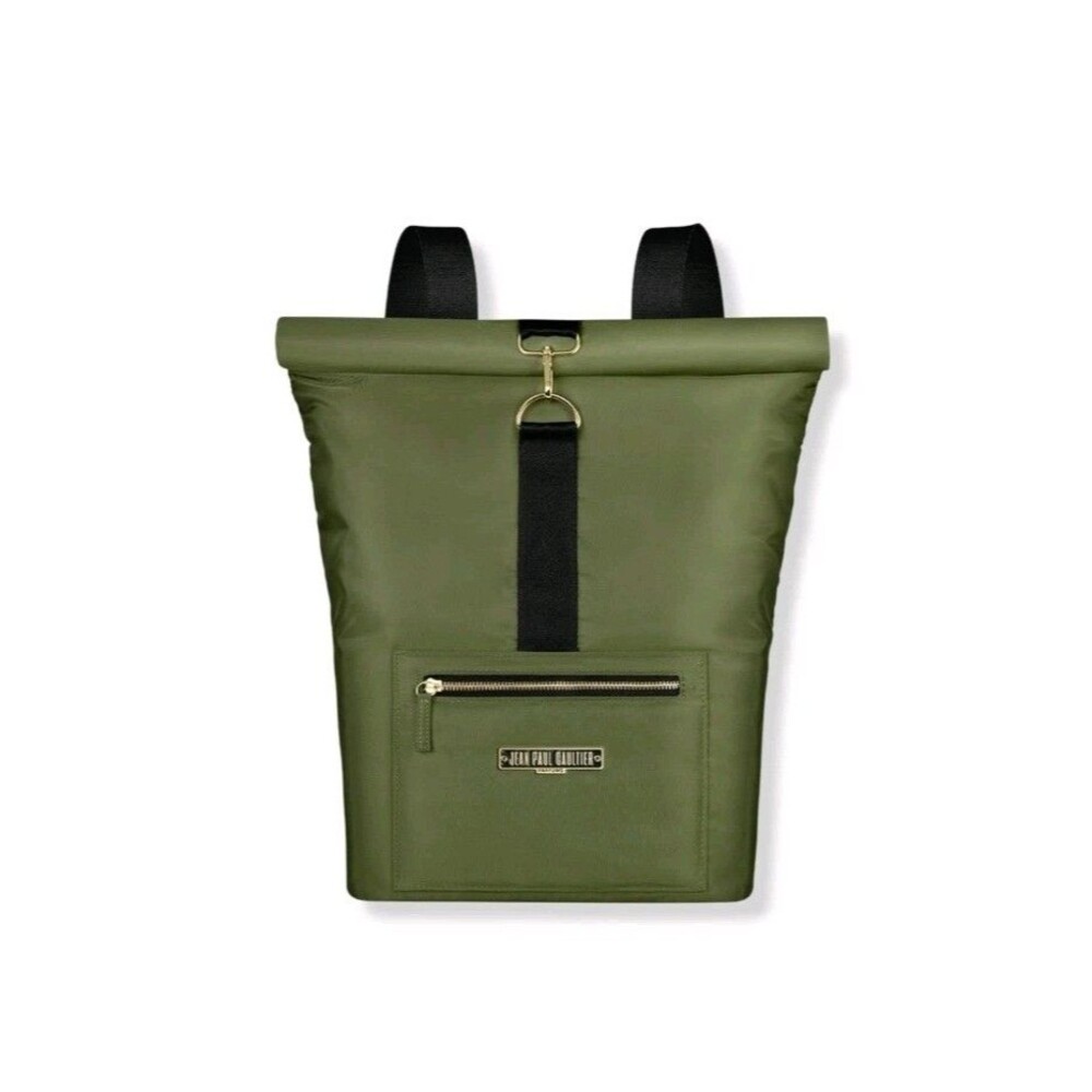 Jean Paul Gaultier Parfums Green Nylon Travel Weekend Backpack